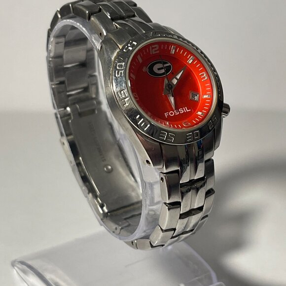 Georgia Bulldogs NCAA Stainless-Steel Women's Watch by Fossil - Picture 6 of 9